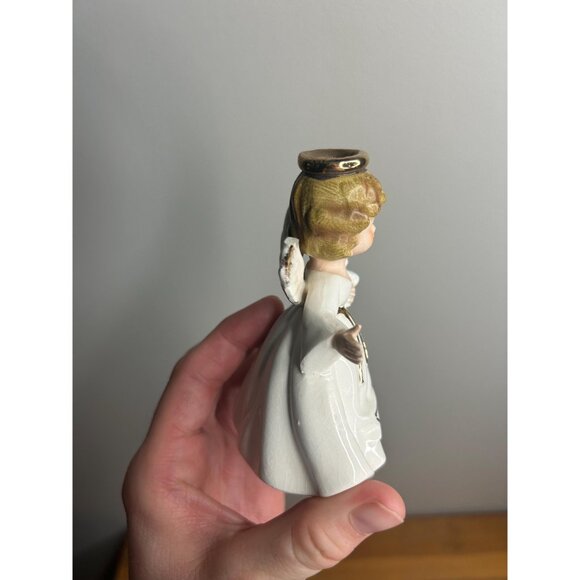 Vintage lady girl figurine kitschy wings angel January birthday collectable - Picture 5 of 7